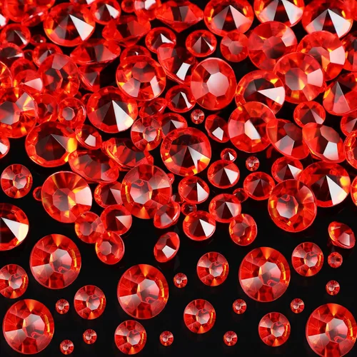 Miniatura 7 de Hicarer 4000 piezas de piedras preciosas acrílicas de cristales de diamantes, piedras preciosas dispersas para mesa de boda, decoración de fiesta