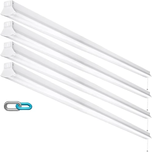 Miniatura 10 de FAITHSAIL Luz LED enlazable de 8 pies para tienda, 110 W, 12000 LM [equivalente a 350 W fluorescente] 5000 K, accesorio LED de 8 pies para garaje