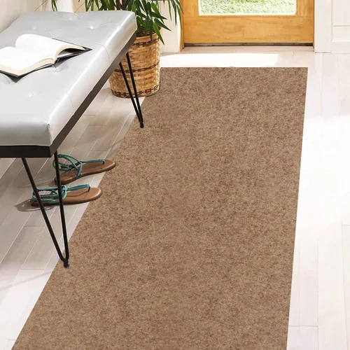 Alfombras de pasillo de 2 x 6 pies con respaldo de goma, alfombras de pasillo para interiores y exteriores, arena, se puede utilizar como pasillo