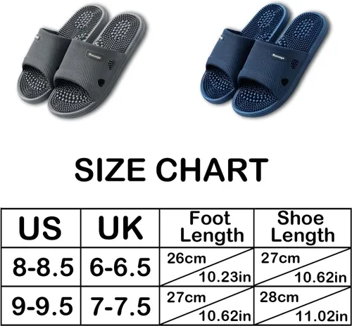 Miniatura 2 de Pantuflas de masaje para mujeres y hombres, acupresión para pies, fascitis plantar, deslizadores, sandalias de reflexología, zapatos de ducha