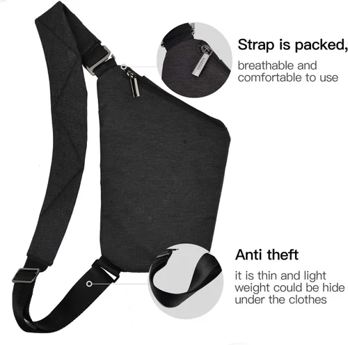 Miniatura 5 de VADOO Sling Bag - Anti-theft Crossbody Shoulder Bag for Men and Women
