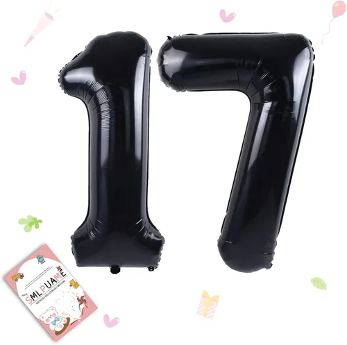 Miniatura 151 de Globos de números de 40 pulgadas del 0 al 9 dorados grandes del número 0, globos digitales para suministros de decoración de celebración de fiesta