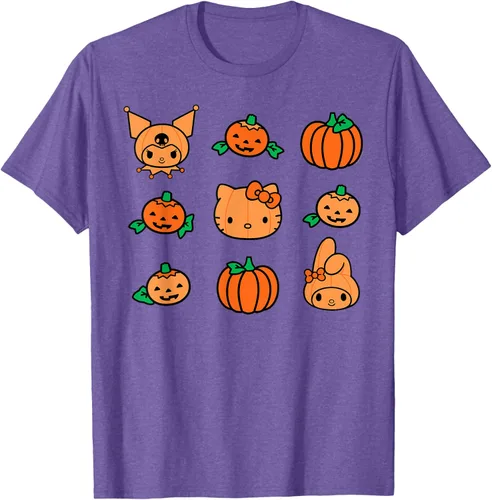 Miniatura 7 de Camiseta de Halloween Hello Kitty My Melody Kuromi Pumpkins