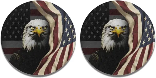 Miniatura 43 de AFPANQZ 250 Years Print Car Coasters for Cup Holders Absorbent Car Accessories 2.8" Car Cup Holder for Women 2 Pack