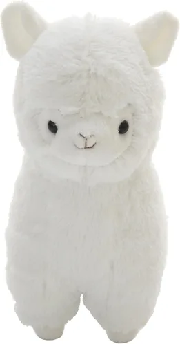 Cuddly Big Soft Sombrero Azul de 14 pulgadas Blanco Alpaca Lama Juguetes de Peluche Cojín de Peluche Muñeca Juguetes Regalo Juguete de Cordero