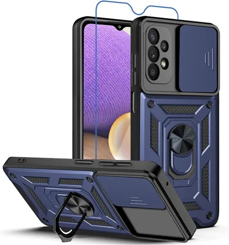 Miniatura 18 de Para Samsung Galaxy A13 5G Caso: Caja Del Teléfono Con Protector De Pantalla Para Samsung Galaxy A13 5G - Azul