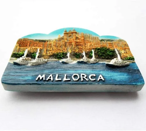 Miniatura 2 de 3D Mallorca España Souvenir imán de nevera, decoración del hogar y cocina Mallorca España imán refrigerador