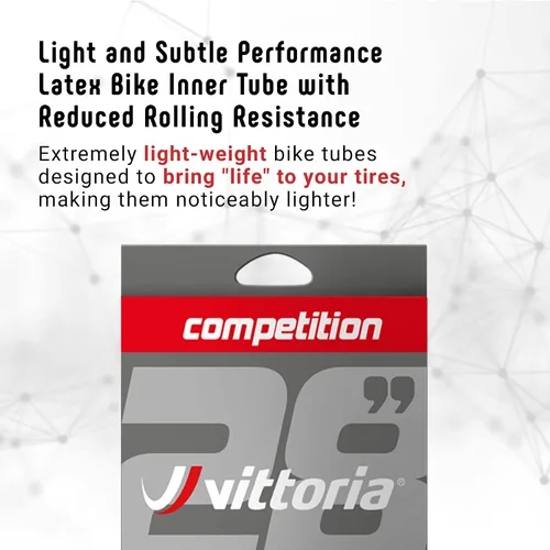 Miniatura 2 de Vittoria Tubo interior de látex de competición – Presta 1.890 in núcleo extraíble – Tubo de bicicleta ligero, flexible y de rodadura rápida