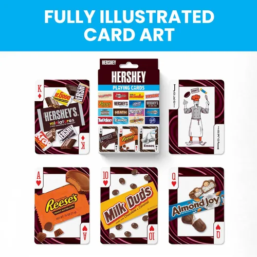 Miniatura 5 de MasterPieces Cartas de juego con licencia oficial de Hershey - Baraja de 54 cartas para adultos