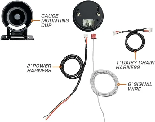 Miniatura 2 de GlowShift Elite - Tacómetro de 10 colores de 10,000 rpm, incluye luz de advertencia gratuita, para motores de gasolina de 1 a 10 cilindros, esfera