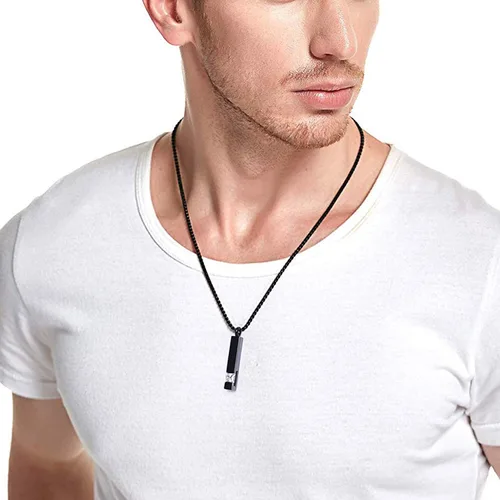 Miniatura 13 de YOUFENG collar con urna para cenizas, cubos de piedras natales, urna para cenizas humanas, collar de urna de cremación, relicario, recuerdo