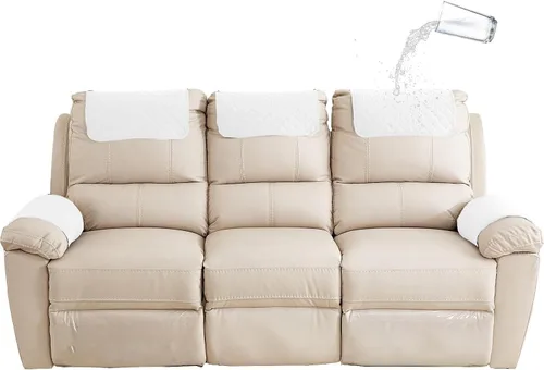 XMAYODS Funda impermeable para sillón con reposabrazos, fundas antideslizantes para sofá y reposacabezas, fundas para respaldo, fundas para sillón,