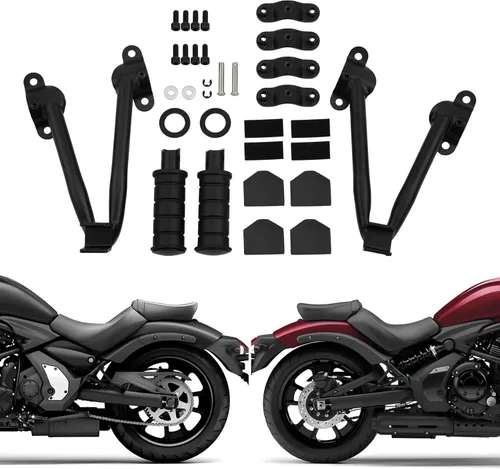 Miniatura 7 de TCT-MOTORPARTS Estriberas de pasajero trasero para Kawasaki Vulcan S 650 2015-2024 2021 2020 2019 Estriberas de descanso