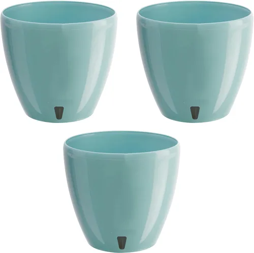 Miniatura 15 de DECOPOTS - Maceta de riego automático - Maceta decorativa para interiores con cartucho de drenaje e indicador de nivel de agua