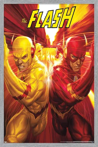 Miniatura 6 de Trends International DC Comics - The Flash and The Reverse Flash - Póster de pared de carrera, 14.725 x 22.375 pulgadas, versión premium sin marco