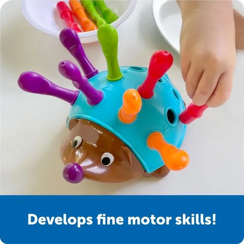 Miniatura 2 de Learning Resources Spike The Fine Motor Hedgehog - Juguetes Montessori para niños pequeños, forma de apilamiento, regalos para niños y niñas