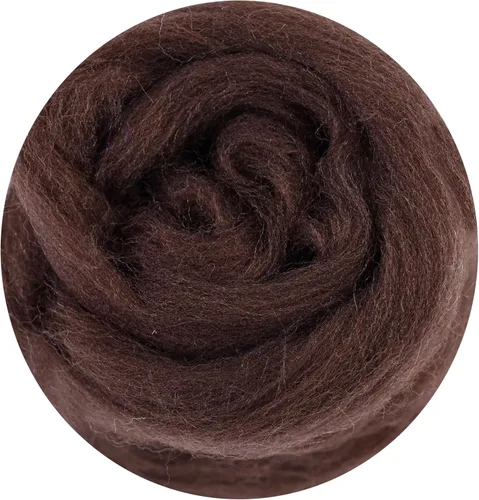 Miniatura 100 de 24 tipos de lana rosa, 4.23 oz (120 g), adecuado para fieltro húmedo y fieltro de aguja de telas hiladas de lana. Un paquete de prueba está Tonos