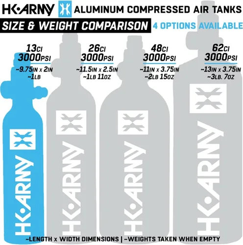 Miniatura 5 de HK Army Tanque de aire comprimido de aluminio HPA para paintball con sistemas de aire - Regulador estándar Negro