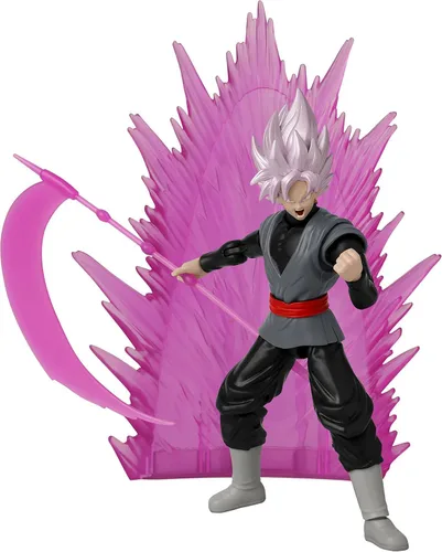 Dragon Stars Series - Dragon Ball Super - Goku Black Rose, figura de acción de 6 pulgadas Power Up Pack