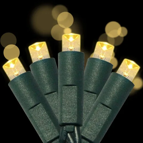 Miniatura 9 de Juego de 50 luces LED de Navidad de 0.197 in de gran angular, para exteriores, para jardín, patio, árboles, decoración de iluminación, cable verde