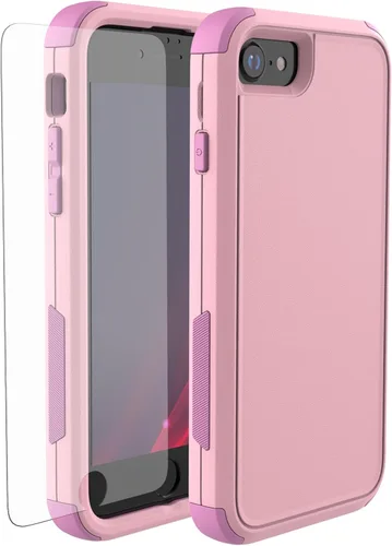 Miniatura 12 de X-belmox Funda resistente para iPhone SE 2022 (3ª generación), iPhone SE 2020 (2ª generación), 3 en 1 [a prueba de golpes] [a prueba de caídas]