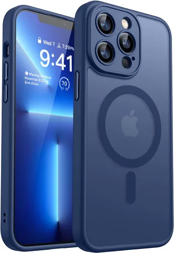 Miniatura 49 de CANSHN Funda magnética compatible con iPhone 17 Pro, mejorada [protección completa de la cámara] [compatible con Magsafe] [mate translúcido] funda