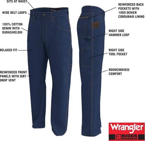 Miniatura 7 de Wrangler Riggs Workwear Jeans utilitarios para hombre