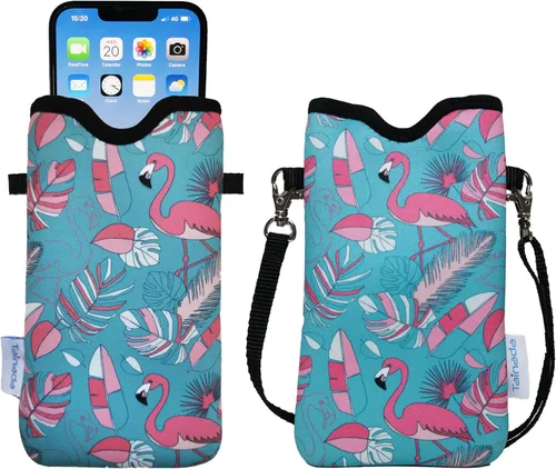 Miniatura 15 de Tainada Funda Estuche Bolsa de Neopreno para Teléfono para Hombres y Mujeres con Correa Cruzada/Cordón para el Cuello para iPhone 17/16/15 Pro Max