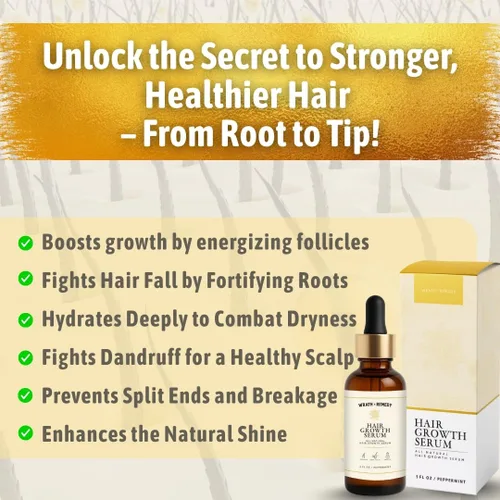 Miniatura 3 de Suero para el crecimiento del cabello para mujeres y hombres — USDA Organic, 10 en 1 Tricho10™ suero para el cuero cabelludo para un cabello más