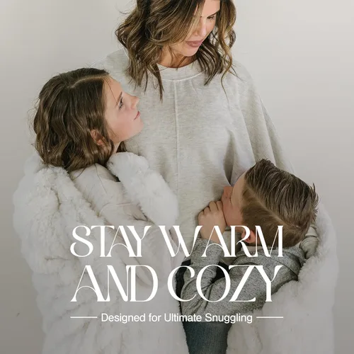 Miniatura 3 de Minky Designs Manta Minky Gris Ceniza – Manta de Tiro de Piel Sintética Ultra Suave para Sofá, Cama y Hogar – Esponjosa, Cálida y Lujosa – Colección