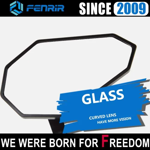 Miniatura 6 de FENRIR Espejos de barra de motocicleta CNC de aleación de aluminio Cafe Racer negros, espejos laterales de 22MM 7/8" de pulgada para manubrio