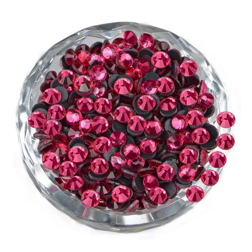 Miniatura 49 de LPBeads 10000 unidades de diamantes termoadhesivos SS6 amatista con parte trasera plana, gemas de diamantes de imitación de cristal redondas
