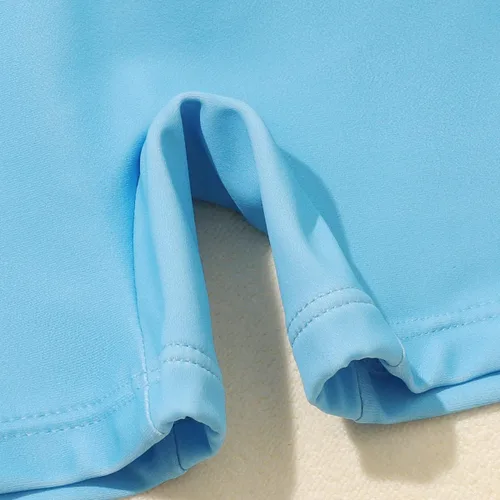 Miniatura 5 de Traje de baño de una pieza para niñas y niños, hawaiano, playa, deporte, verano, traje de baño Azul claro - pterosaurio