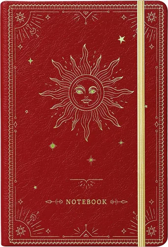 Artfan Cuaderno/diario a rayas – Cuaderno clásico de piel sintética de papel grueso de alta calidad con bolsillo + separadores de páginas, regalos,