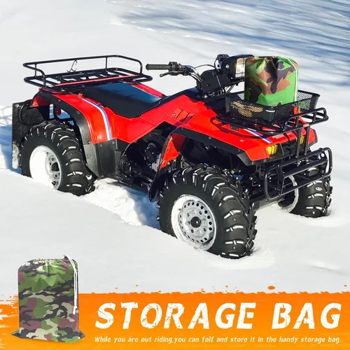 Miniatura 5 de 190T - Funda impermeable para cuatrimoto, ATV y ATC, color negro, 3XL, camuflaje Camouflaje