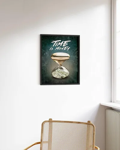 Miniatura 5 de HAUS AND HUES Arte motivacional enmarcado, decoración de pared para la oficina en casa, arte de dinero para pared, citas de negocios, imágenes El