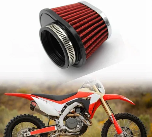 Miniatura 6 de Filtro de admisión de aire frío de 2", para Filtro de aire para motocicleta 51mm / 2" Filtro de aire de hongo - Negro