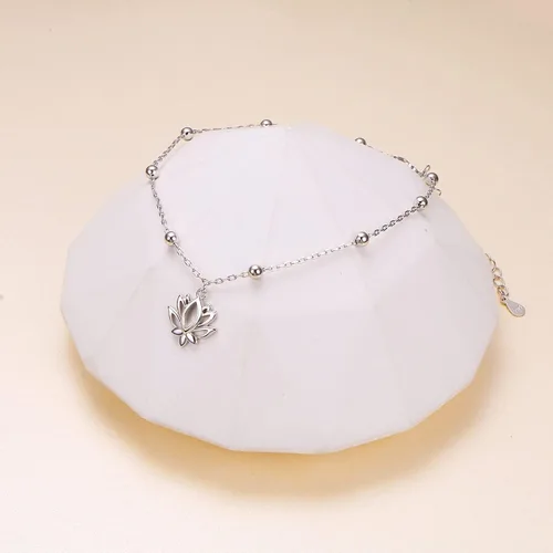 Miniatura 3 de Daochong - Tobillera de plata esterlina S925 ajustable, para mujer