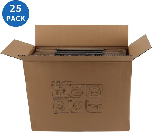 Miniatura 6 de Hoikwo Paquete de 25 cajas de envío de 8 x 8 x 4 para pequeñas empresas, cajas de cartón de embalaje negras, caja de embalaje de correo móvil Negro
