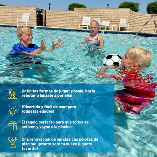 Miniatura 5 de Aqua Dive - Pelota de fútbol para niños de 8 a 12 años, juego de pelota al aire libre para niños, patada, pase o atrapa, juguetes acuáticos ideales