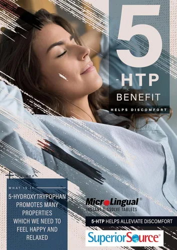 Miniatura 5 de Superior Source 5-HTP Suplementos Nutricionales, 50 mg, 60 unidades, Blanco