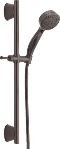 Miniatura 4 de DELTA FAUCET 51549-BL ActivTouch HS 1.75 GPM con barra deslizante 9S ducha de mano, negro mate Mate negro