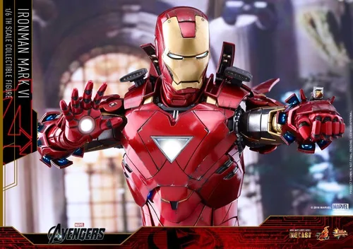 Miniatura 5 de Hot Toys Figura de Marvel The Avengers Iron Man Mark VI DIECAST a escala 1/6