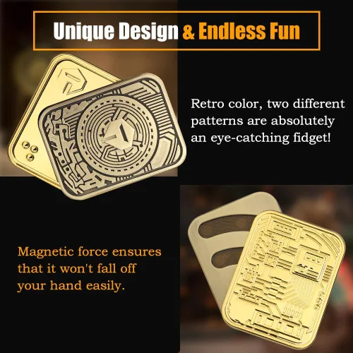 Miniatura 2 de Cool Chip Fidget Slider para niños, juguetes para ansiedad para adultos, juguetes magnéticos de metal, juguetes de escritorio, accesorios EDC