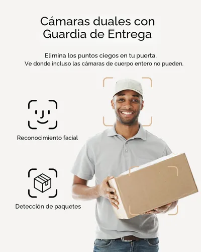 Miniatura 2 de eufy Security Timbre de video E340 (alimentado por batería), uso ininterrumpido con batería recargable, cámaras duales, 2K Full HD, sin tarifa