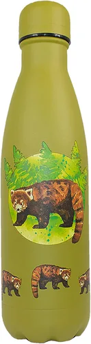 Miniatura 20 de NatureVac - Black Bear de Deluxebase. Botella de agua de acero inoxidable con aislamiento térmico de 17 onzas. Frasco de vacío reutilizable y a