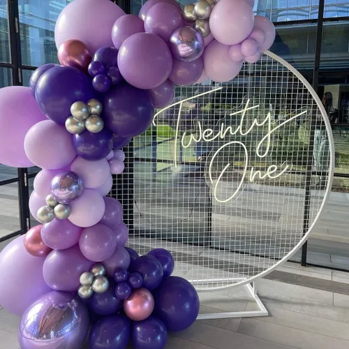 Miniatura 4 de KBZVNAF - Globos de látex morados oscuros para fiestas - Paquete de 50 globos de 12 pulgadas de helio, globos morados mate para cumpleaños, bodas