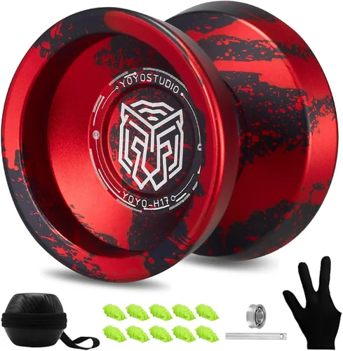 YOYOSTUDIO Yoyo Profesional Responsivo Yoyo H17, Yoyos de Metal de Doble Propósito para Niños Principiantes, Yo-yo No Responsivo con Rodamiento para