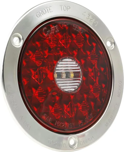 Miniatura 15 de Grote 54672 Luces LED Ovaladas de 6" de Parada/Cola/Giro con Luces de Reversa Integradas - Terminación de Pin Macho Rojo