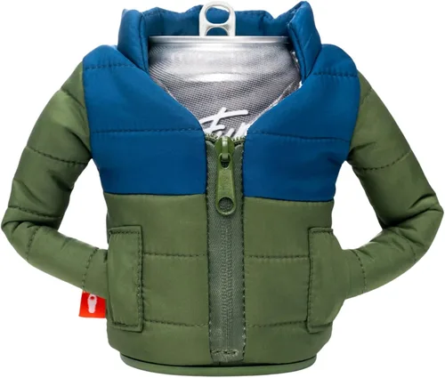 Miniatura 18 de Puffin - The Puffy Jacket - Enfriador de latas aislado de 12 oz I Botella de cerveza y soda aislante, mantiene las bebidas y bebidas frías - Negro